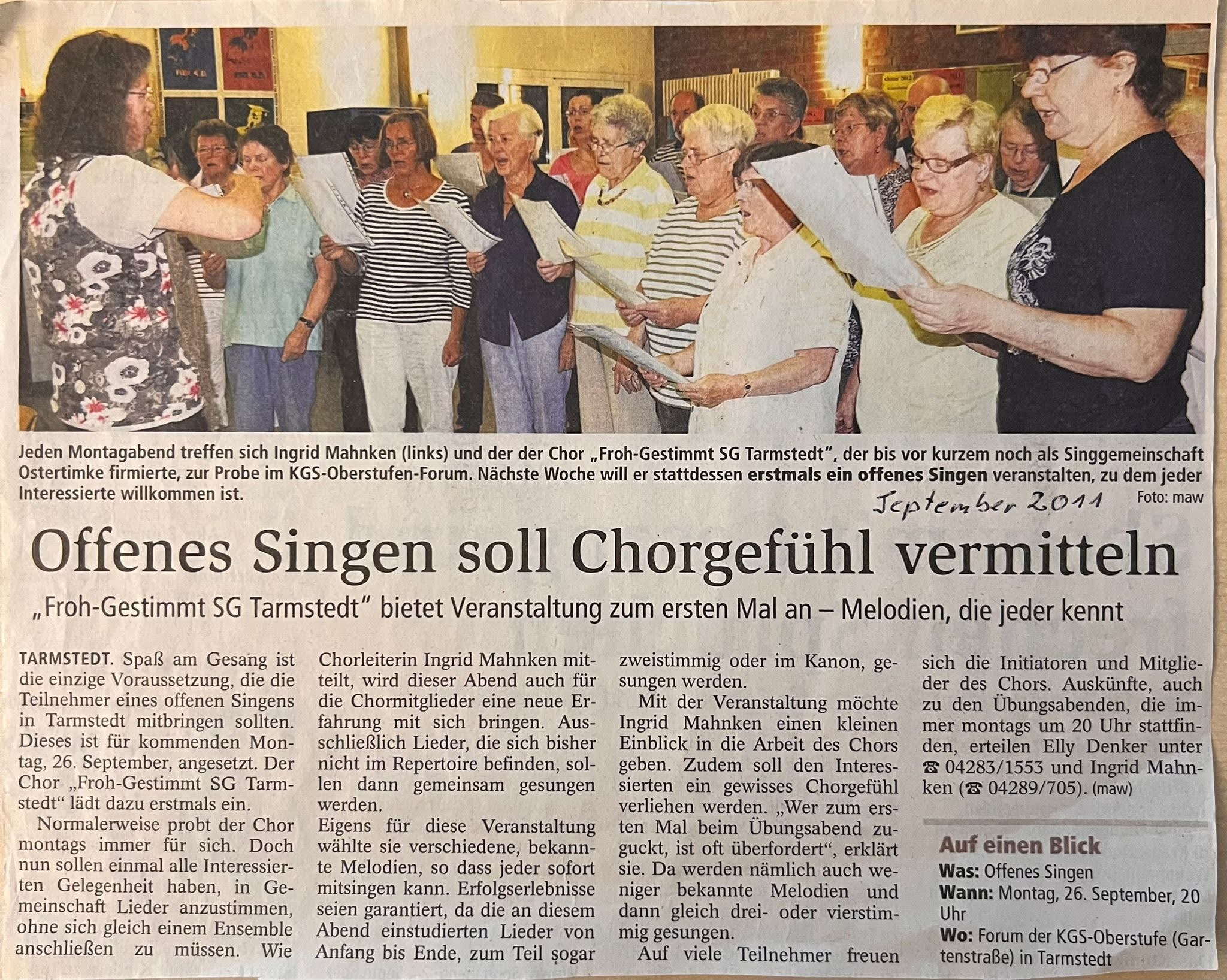 Bericht: Zeitung - Teil 1