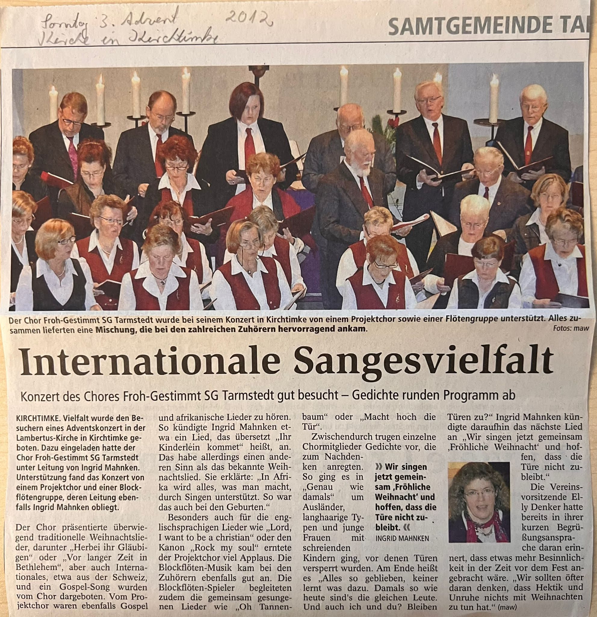 Bericht: Zeitung - Teil 1