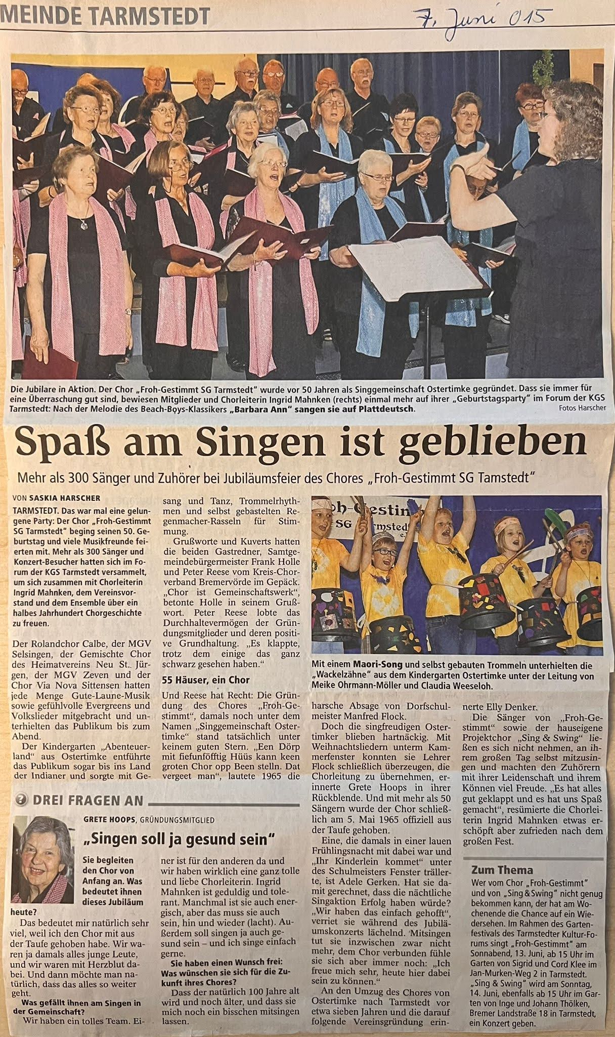 Bericht: Zeitung - Teil 1