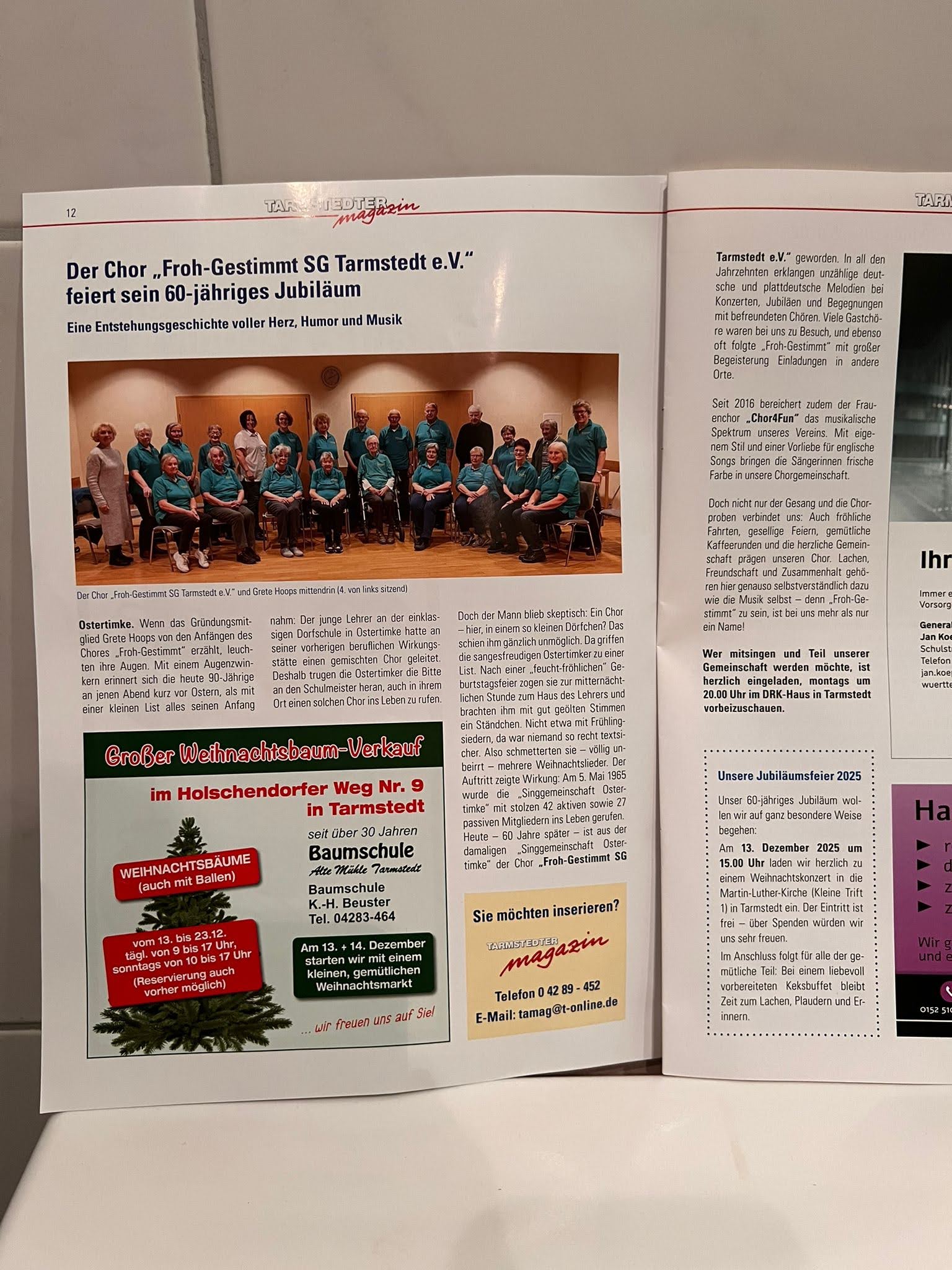 Bericht: Tarmstedter Magazin - Teil 1