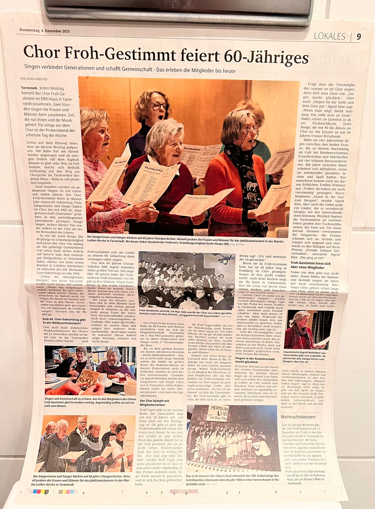 Bericht: Zevener Zeitung - Teil 2